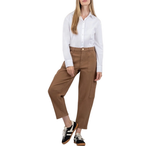 Kut from the Kloth Kaya High Rise Barrel Straight Leg Cargo Pants - Sz 8 NWT